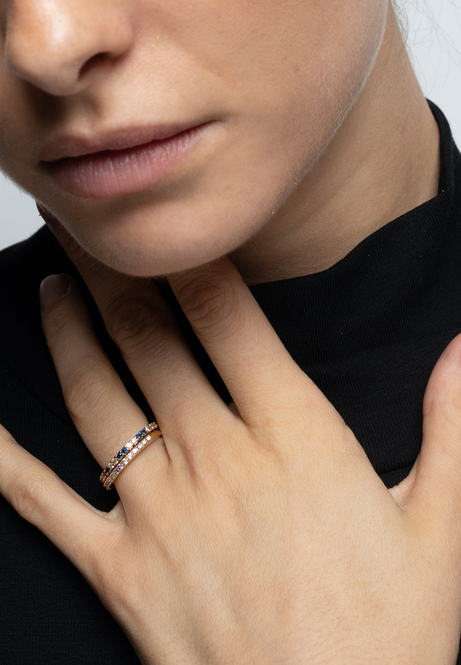 Diya Blauer Ring