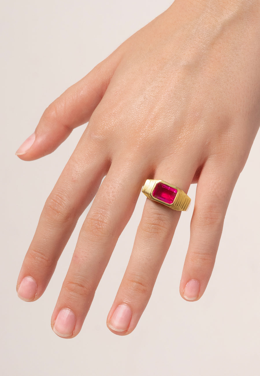 Anillo Chevalier Fucsia