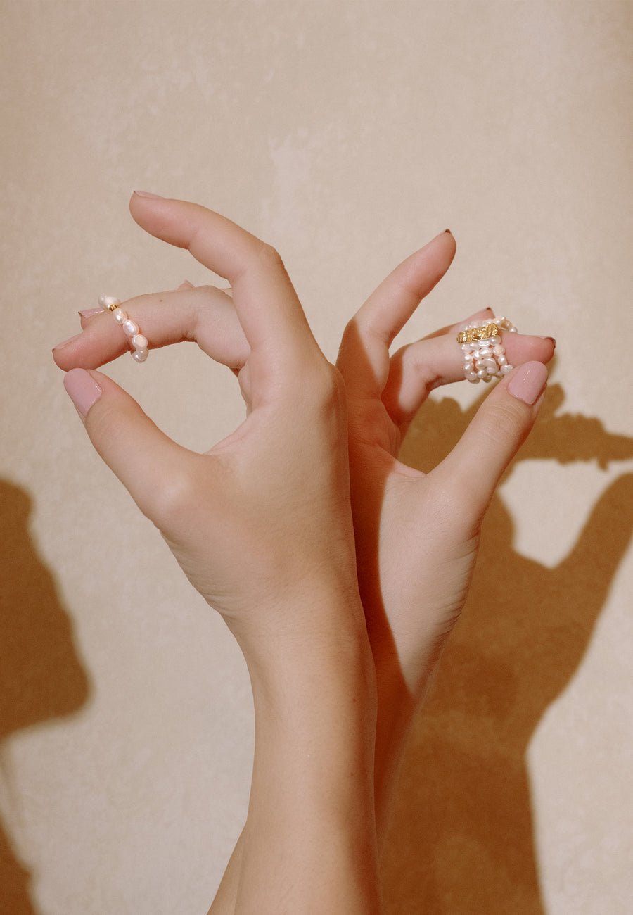 anillo de perlas