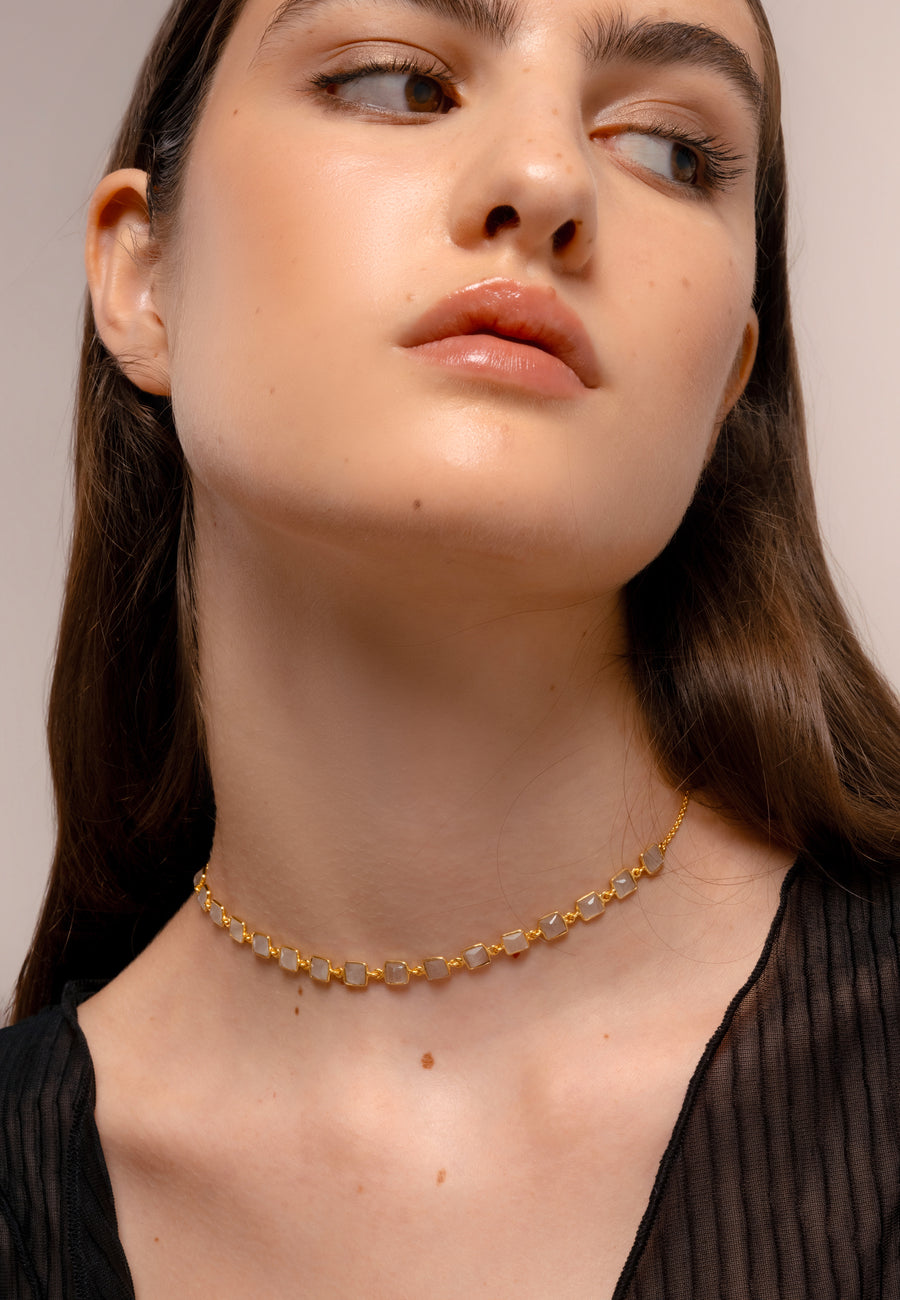 Choker Niagara Wit