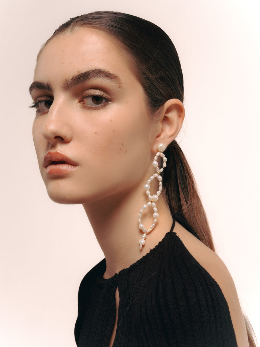 Boucles d'oreilles spirale Hikari
