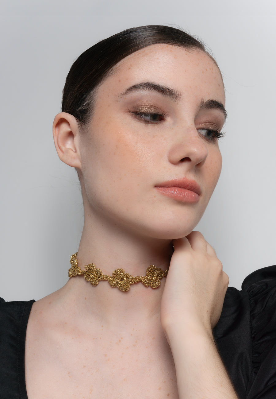 Choker Flower Binibeca Dorado