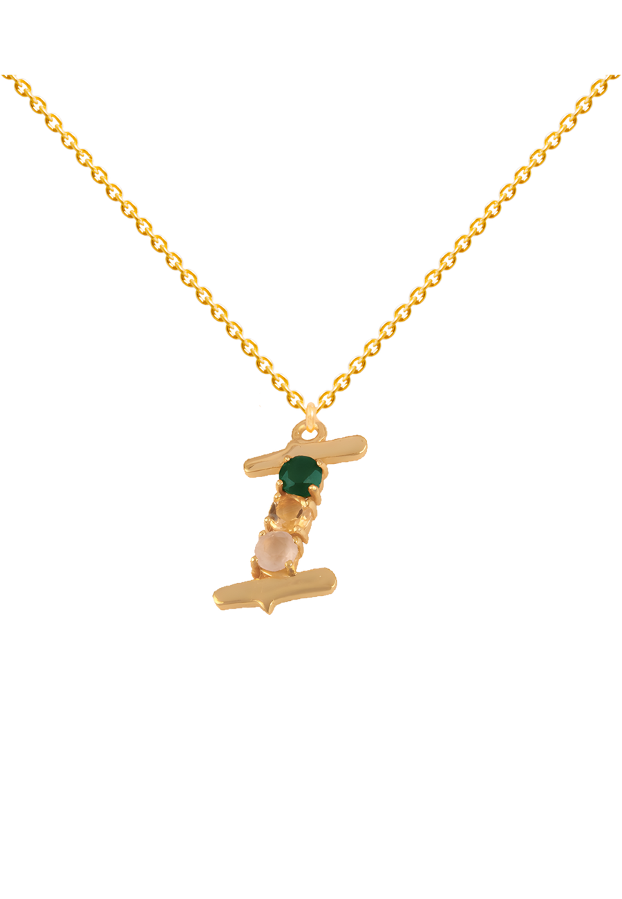 Colgante dorado inicial I Lavani Jewels