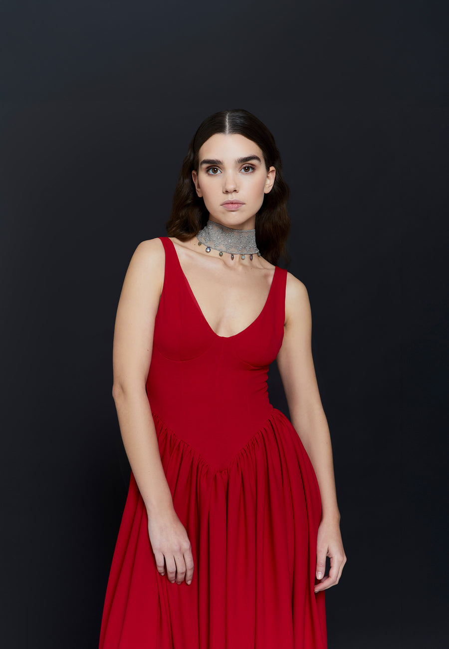 Choker Laia Plateado