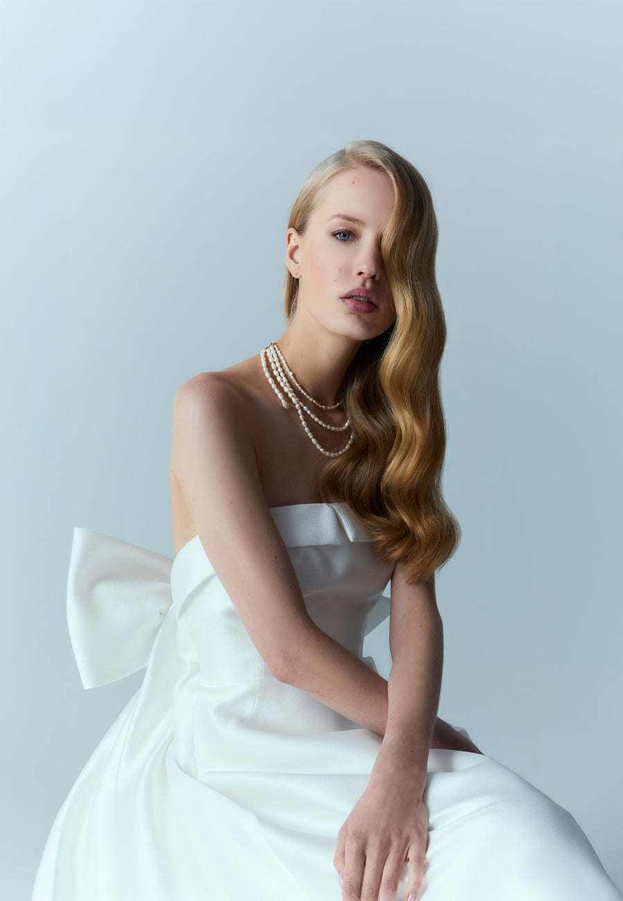 Collar triple Cyra Perlas
