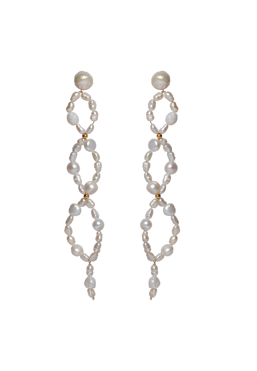 pendientes de perlas colgantes