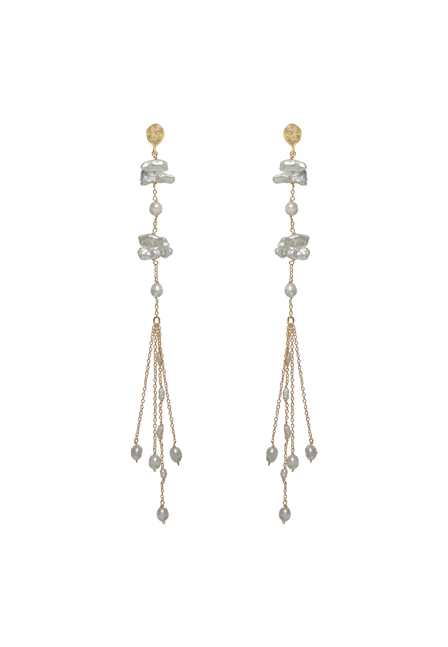 pendientes de perlas colgantes