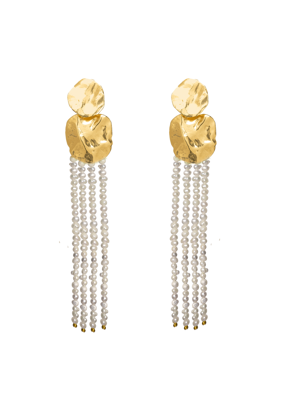 pendientes de perlas colgantes