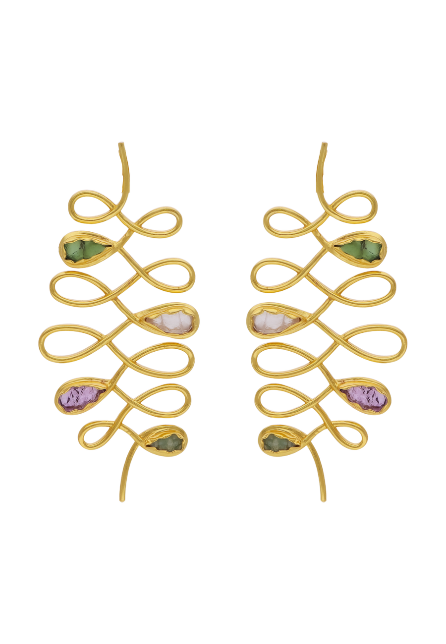 Pendientes símbolo unalome perteneciente a Chakras