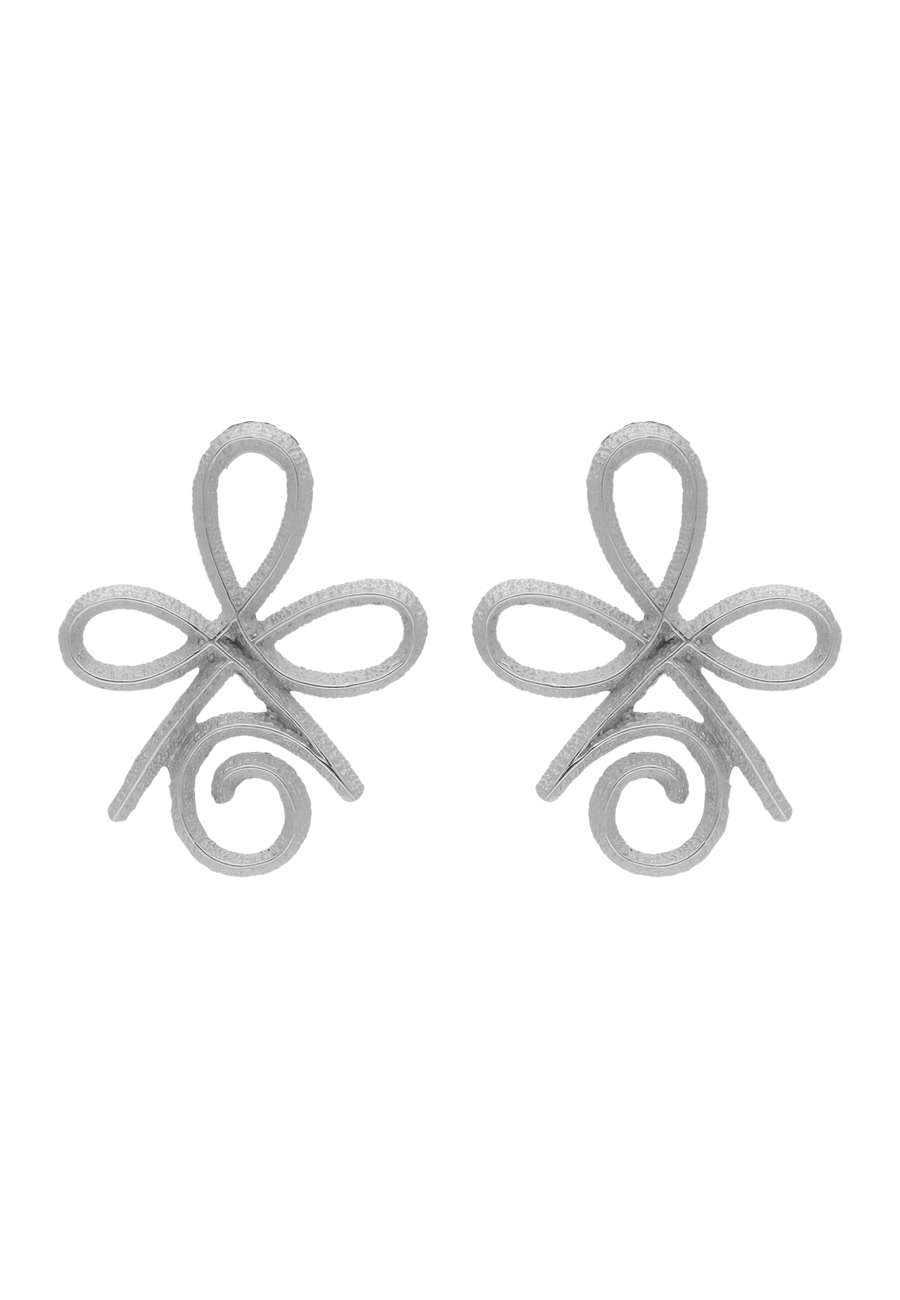 pendientes del amor incondicional plateados