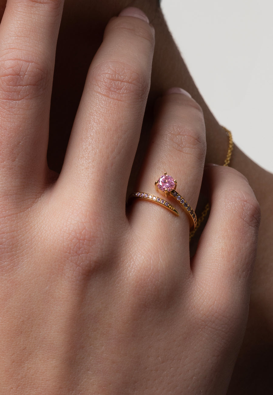 Anillo Alisa Rosa