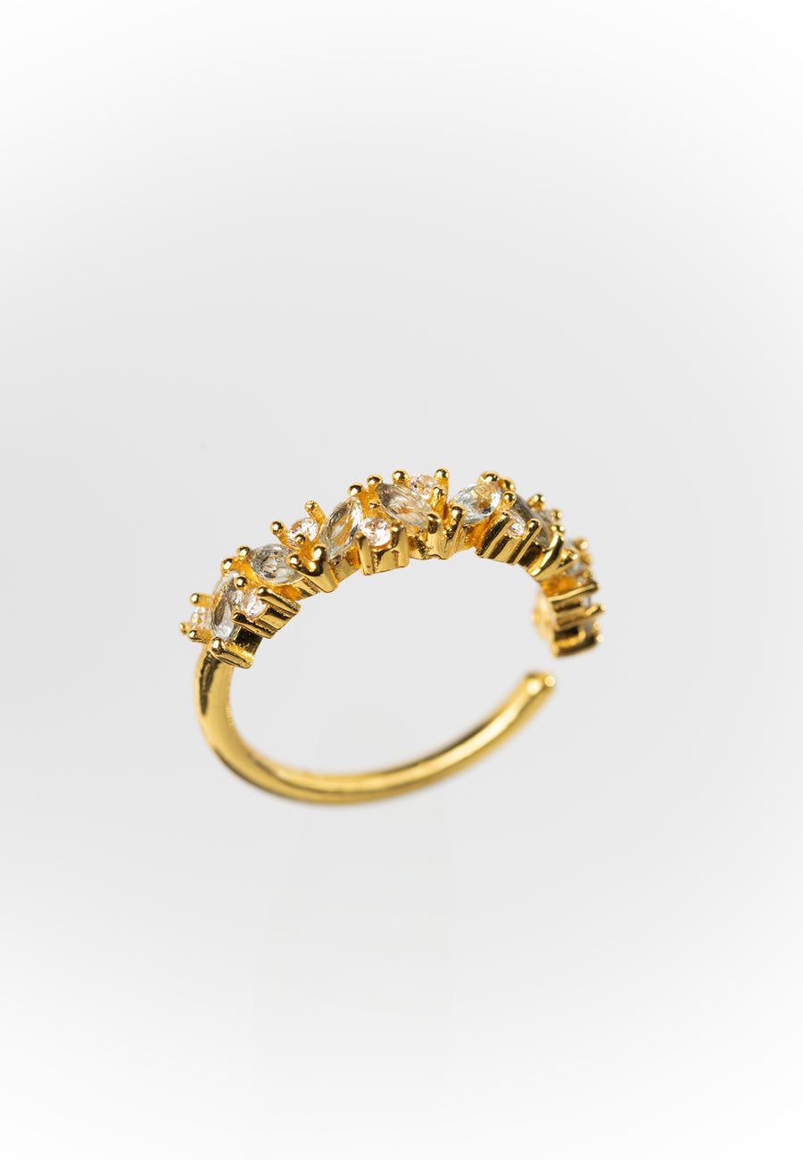 anillo con piedra de nacimiento del mes de abril