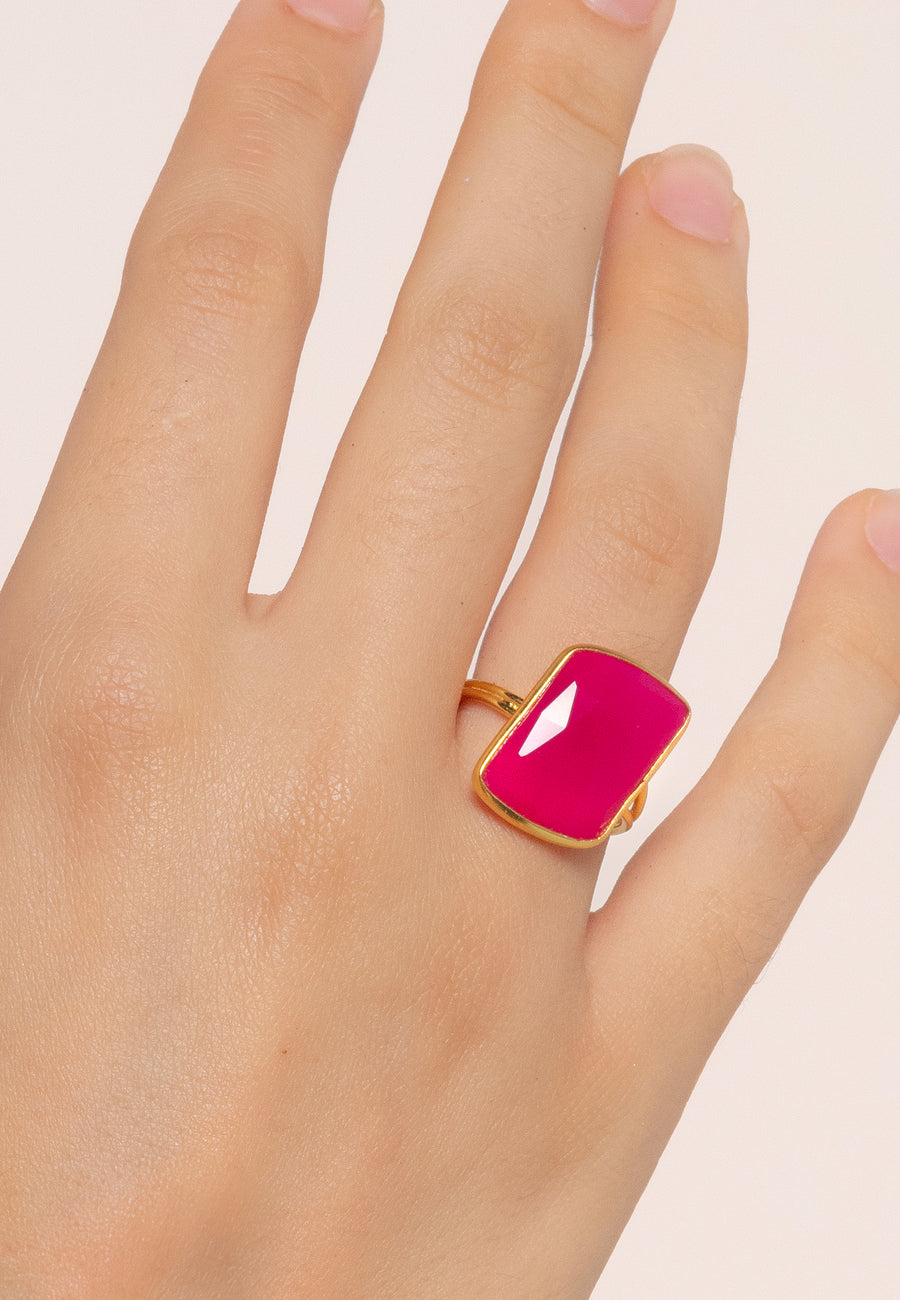 Fuchsia Stardust Ring