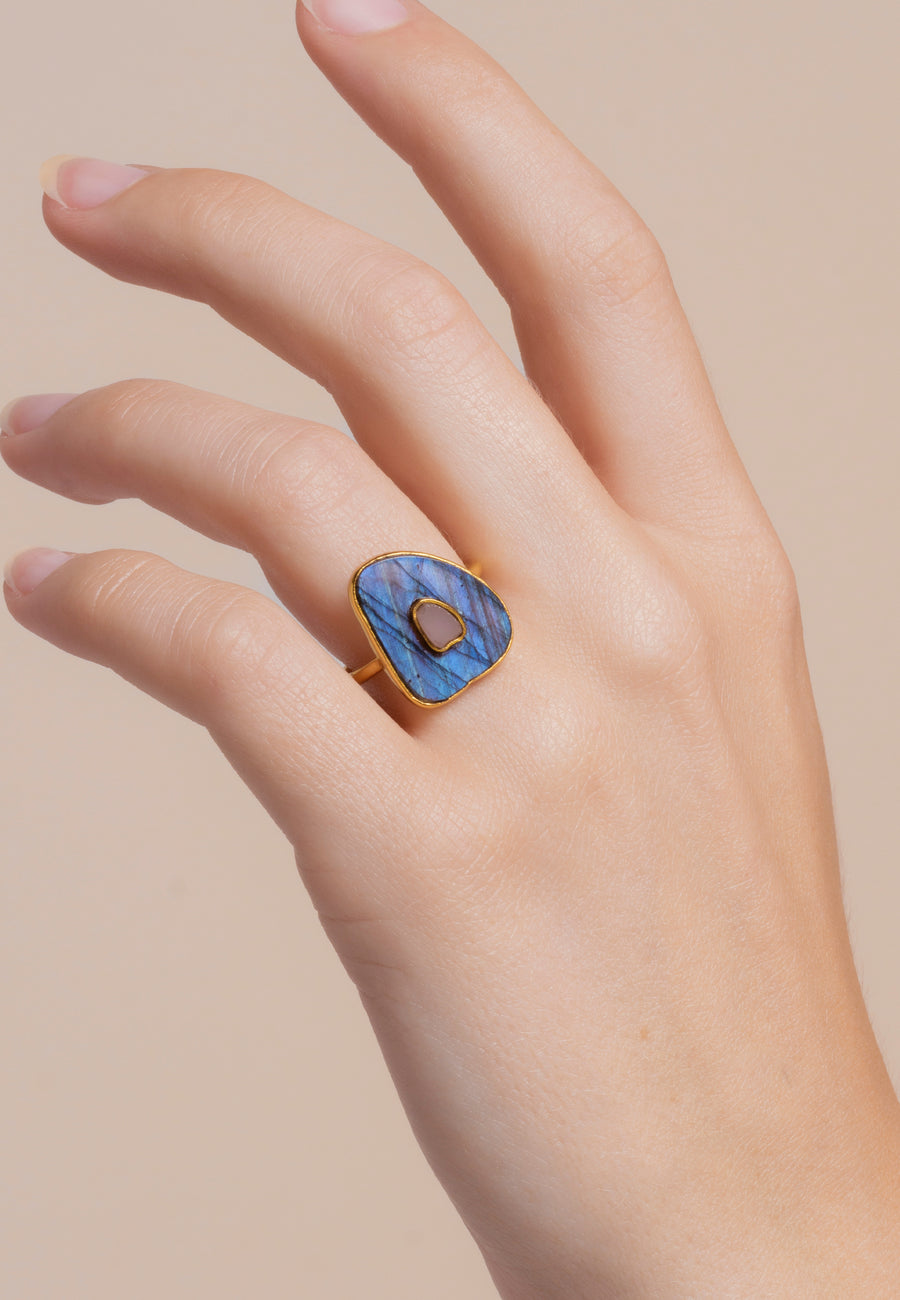 anillo labradorita Zenith