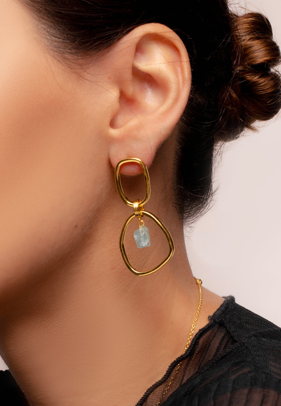 Aros Mercury Aguamarina