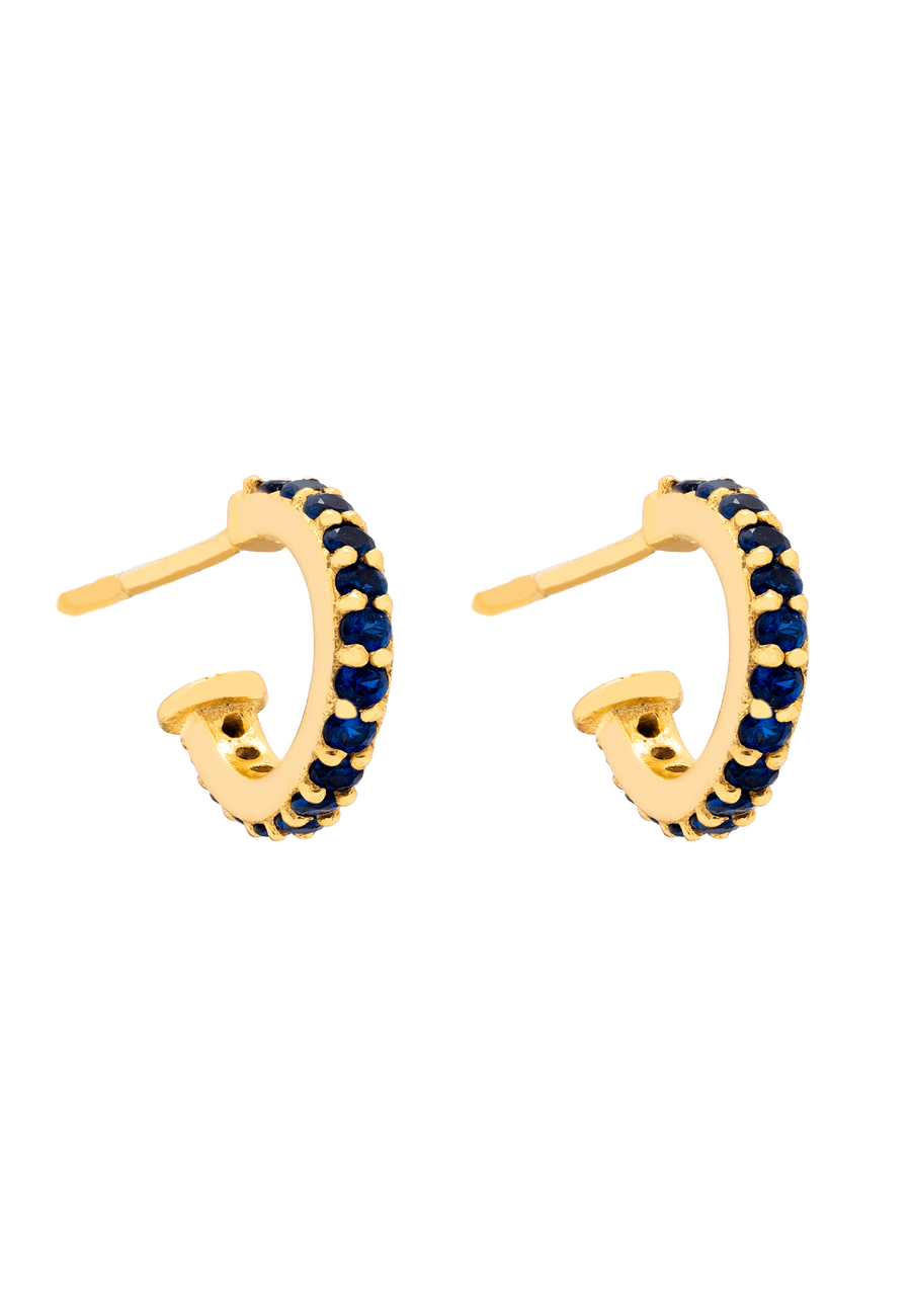 Eclectic Shine Small Blue Earrings