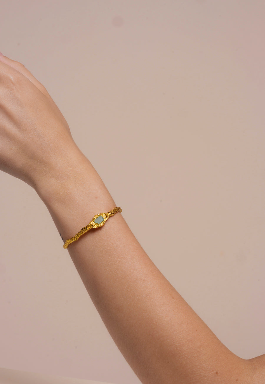 brazalete namasté aguamarina