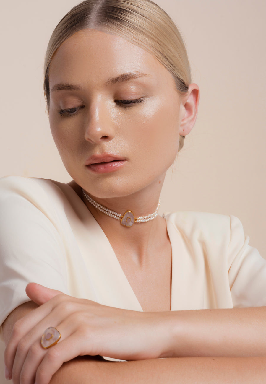 choker zenith de perlas