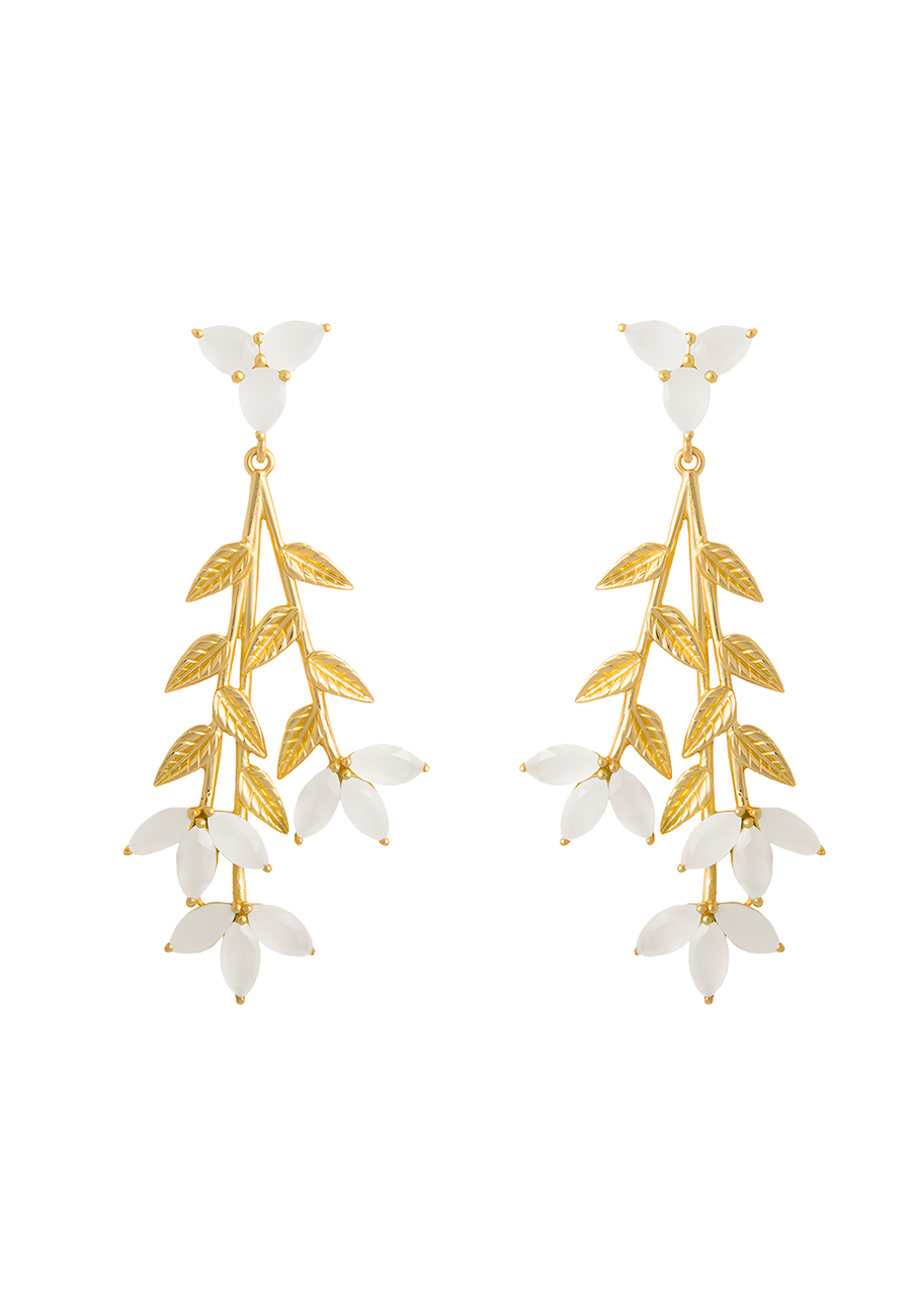 Pendientes Blume Blanco