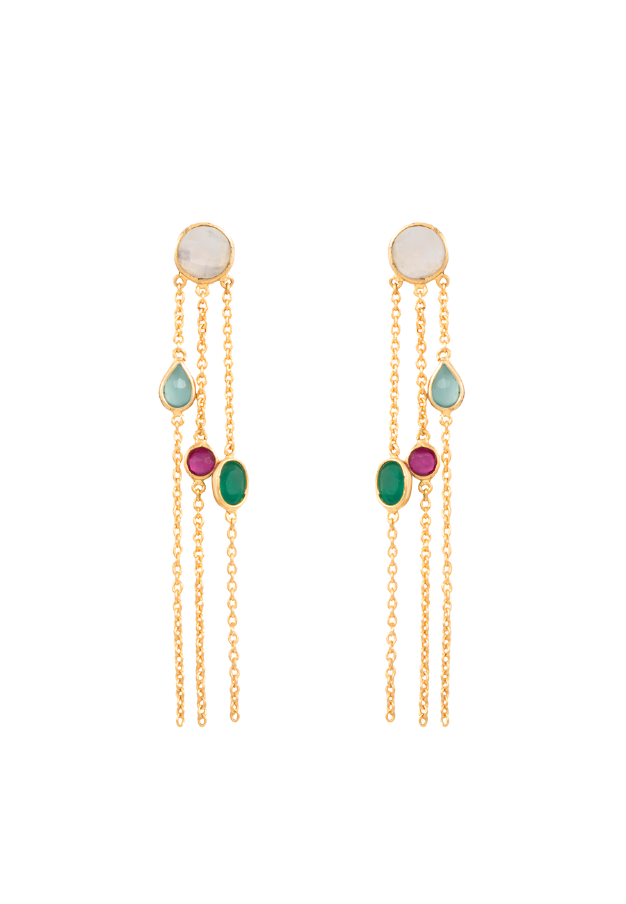 Pendientes de flecos Kuzco de Lavani Jewels