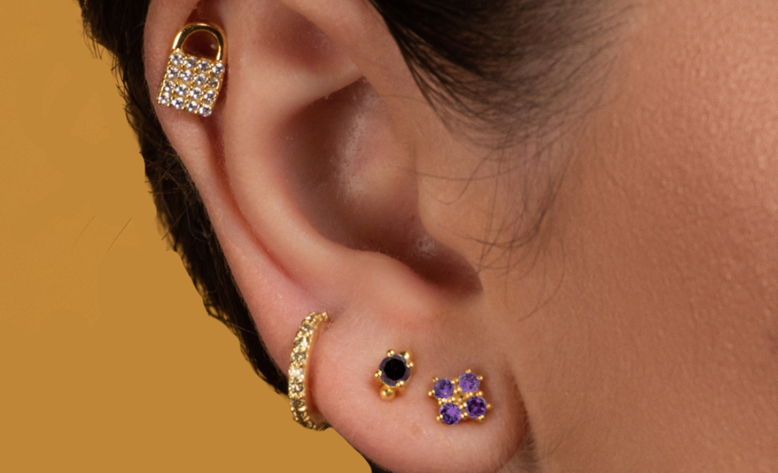 piercings de oreja de mujer