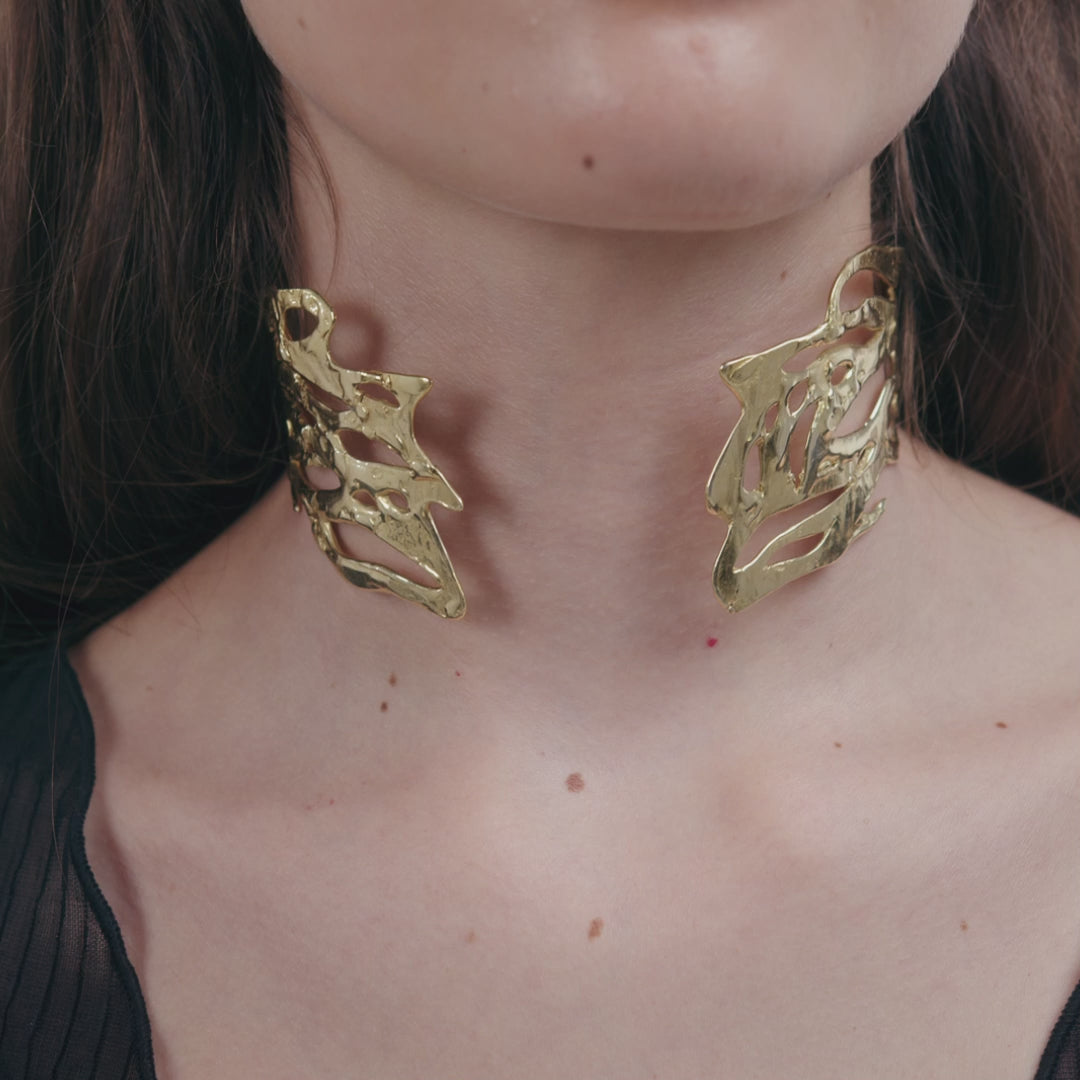 Collier Ethnique En Argent Recyclé Du Laos - Finement Ciselé, Tour De Cou élégant