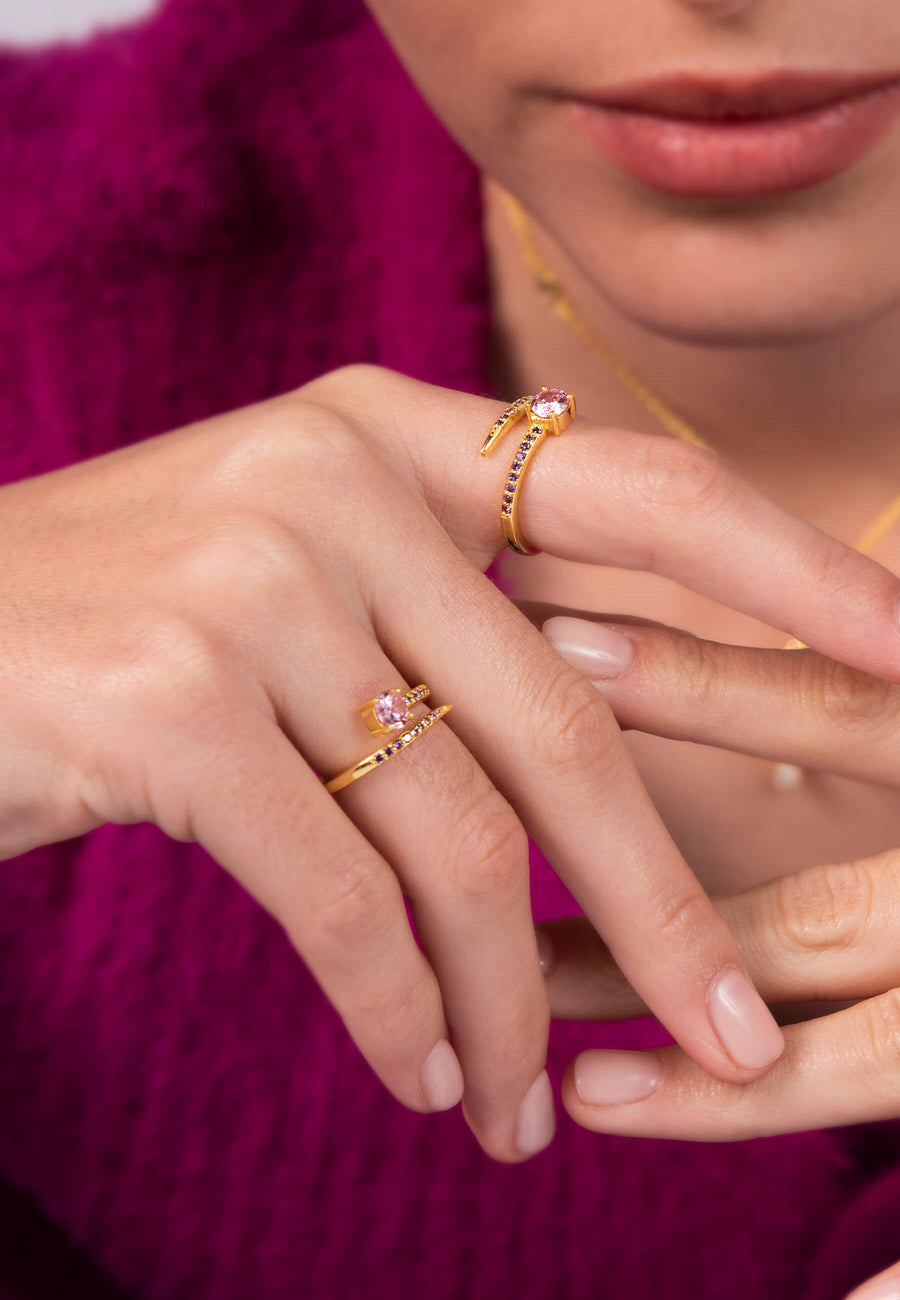 Anillo Alisa Rosa