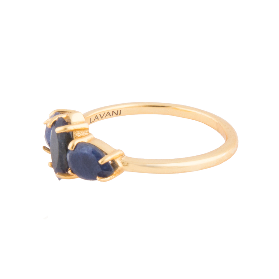 Perfil de Anillo dorado Kasia Azul lapislazuli