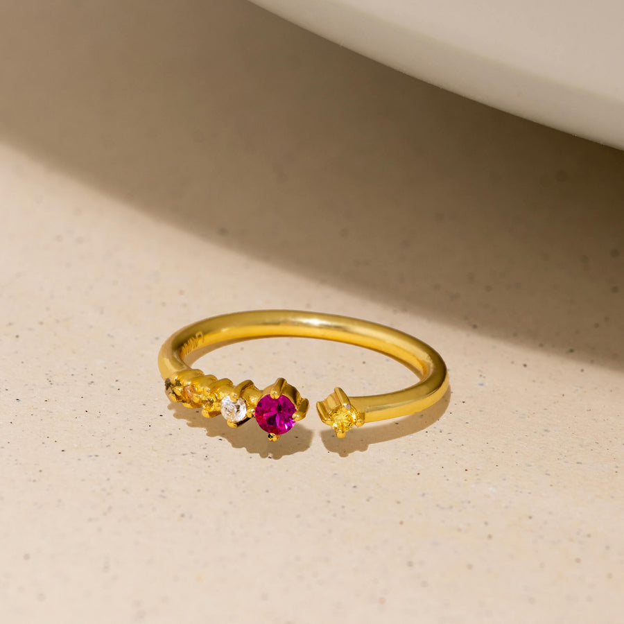 Anillo Orchid de la colección blossom dorado Lavani Jewels