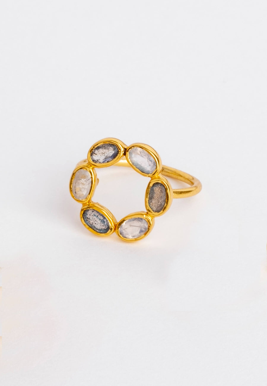 Anillo con circulo Karma
