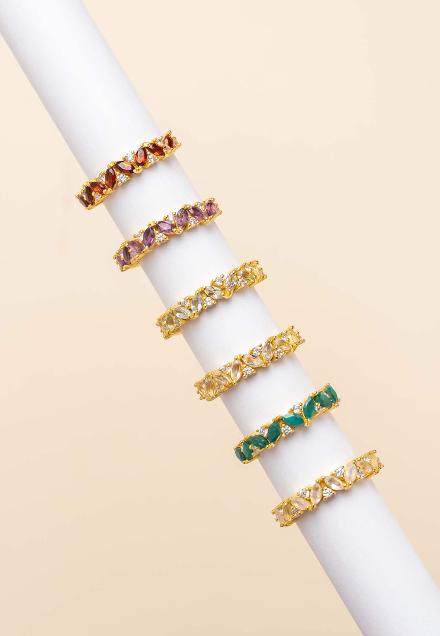 Anillo Topacio Azul Diciembre