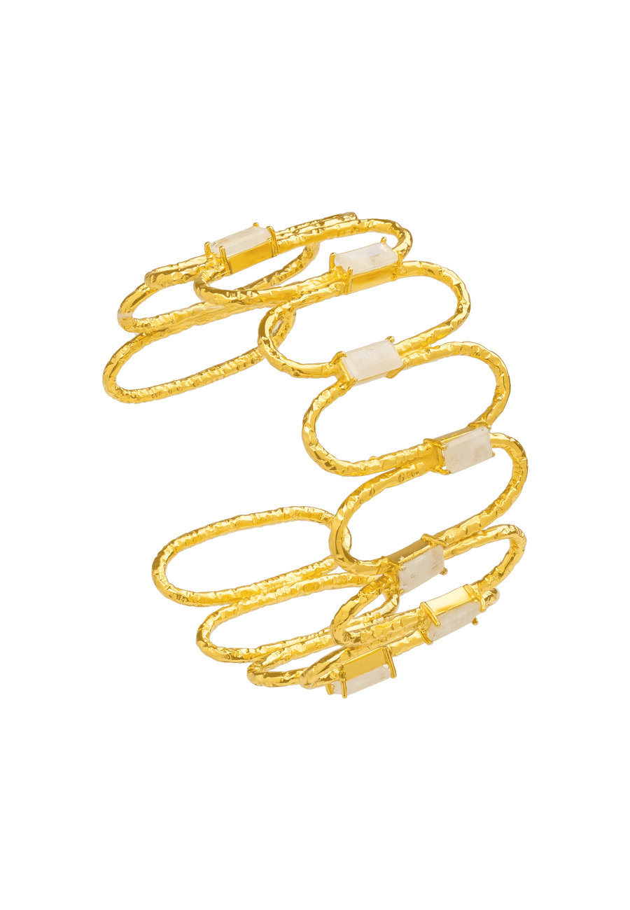 pulsera rígida dorada Rinaldi