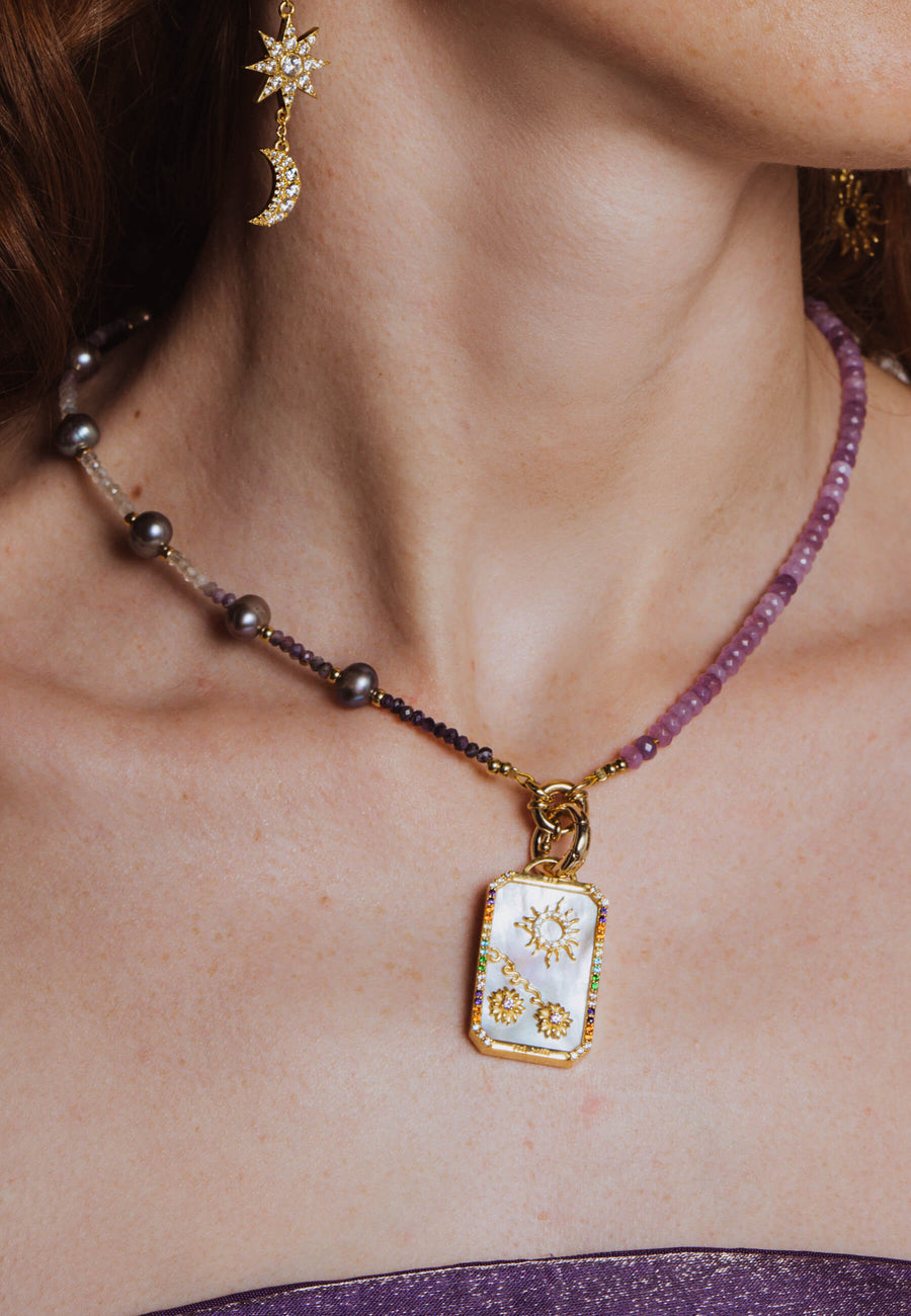 Colgante Carta del Sol Tarot Lavani Jewels