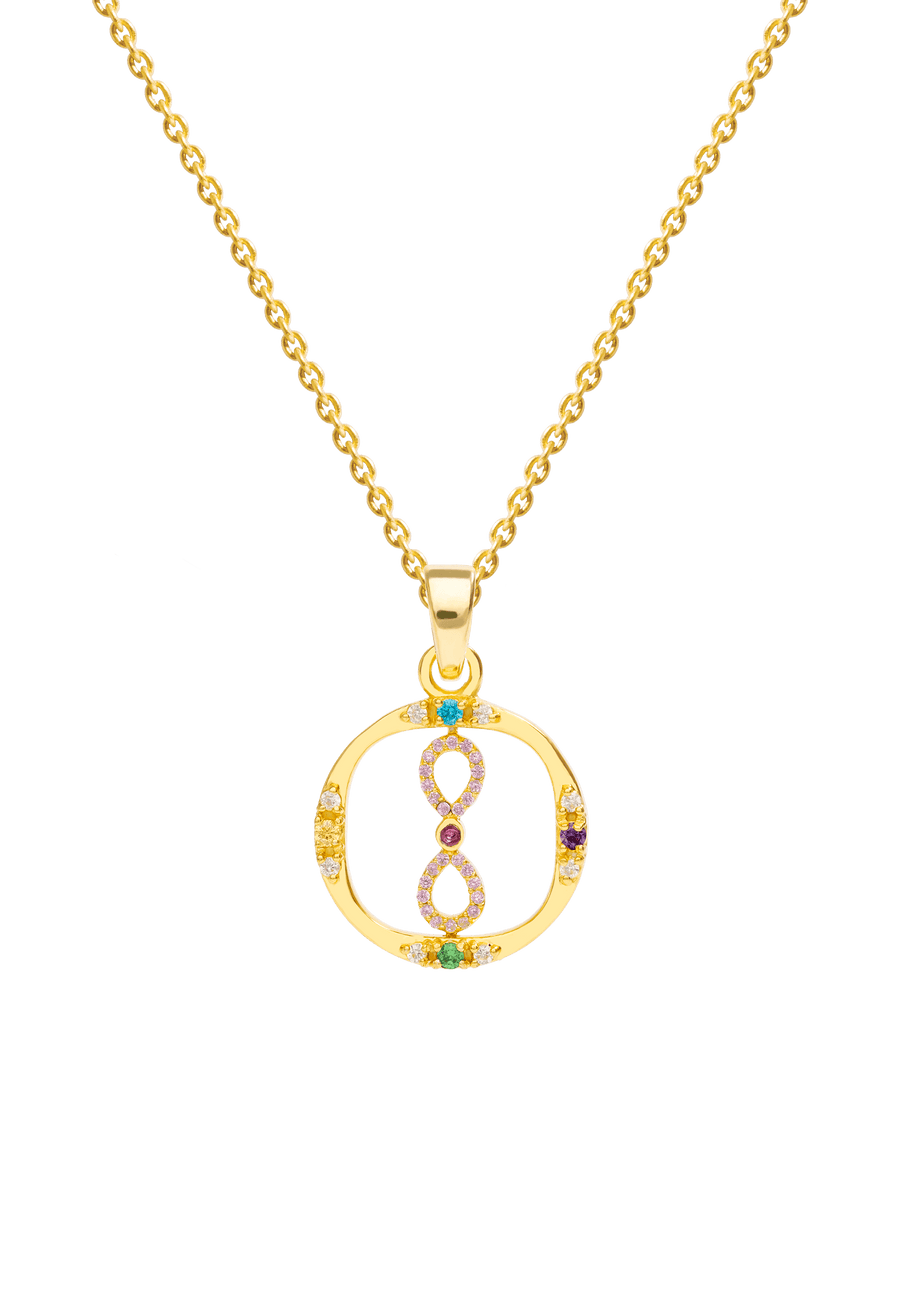 collar de infinito dorado