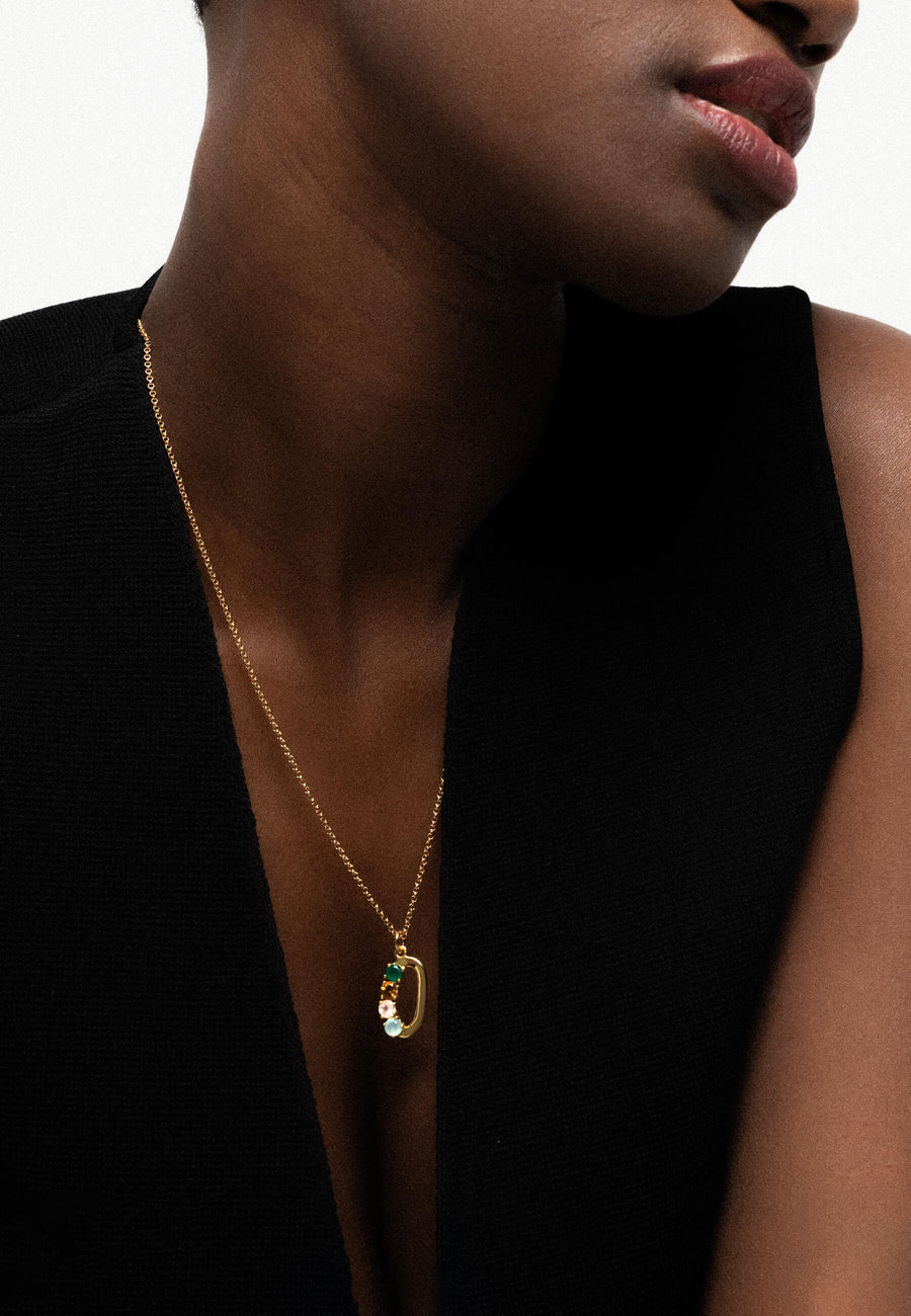 Initial O Pendant