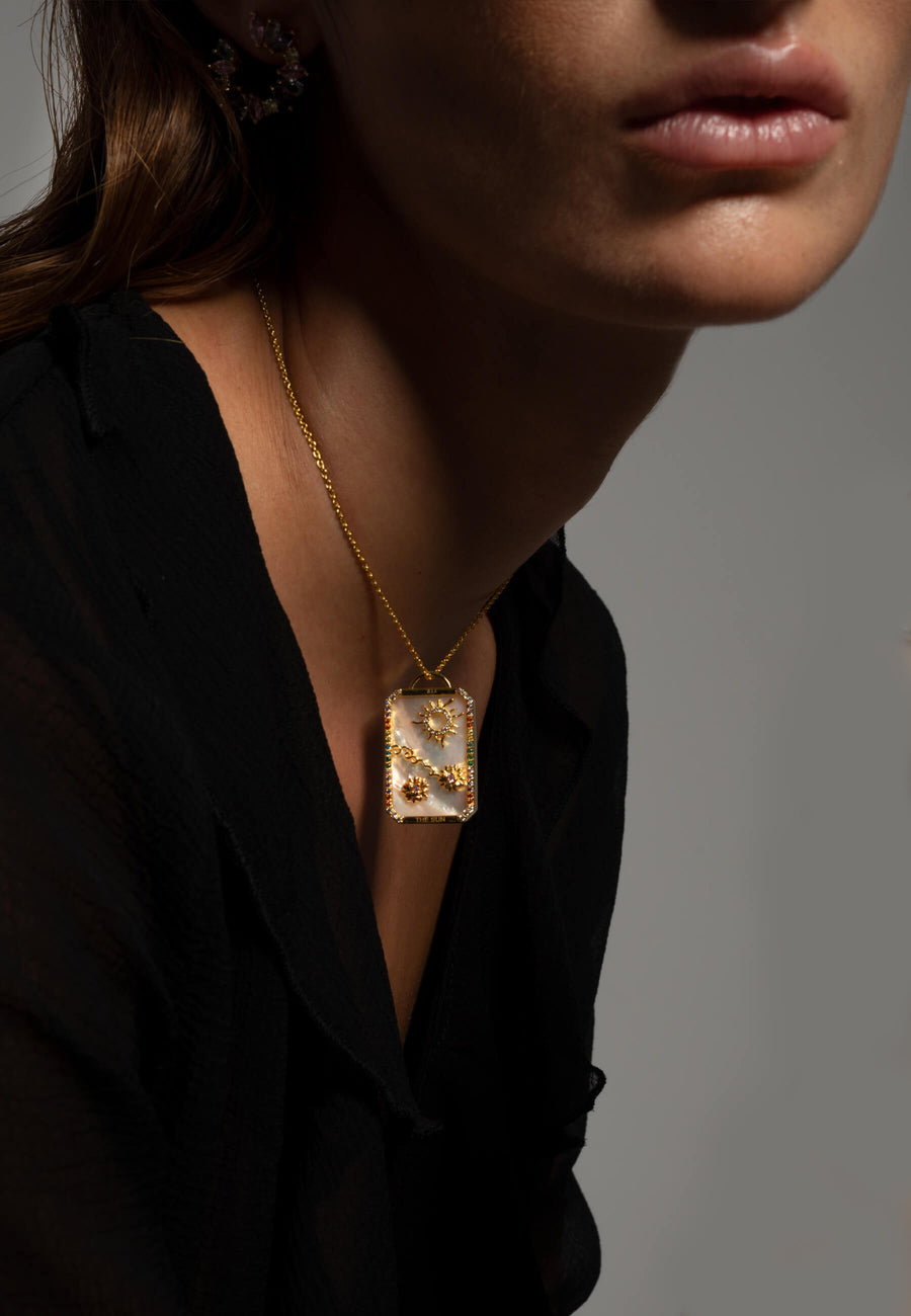 Colgante Carta Tarot Sol Lavani Jewels