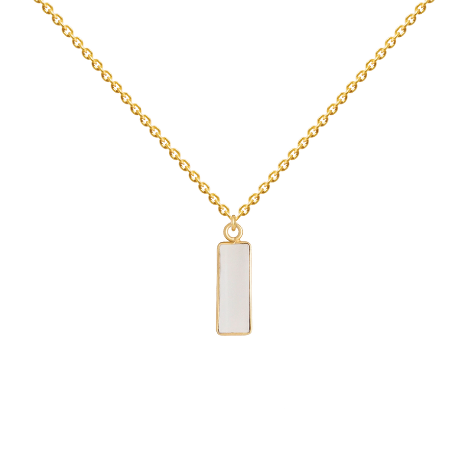 White Rectangle Pendant