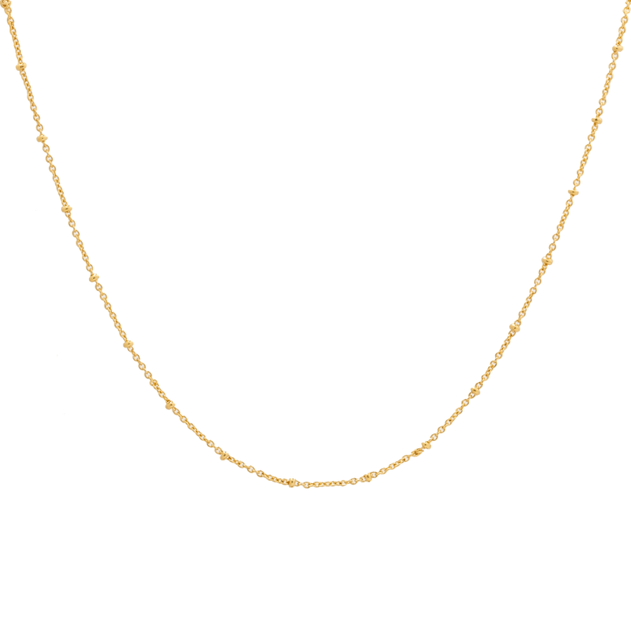 Collar estilo cadena corta dorada