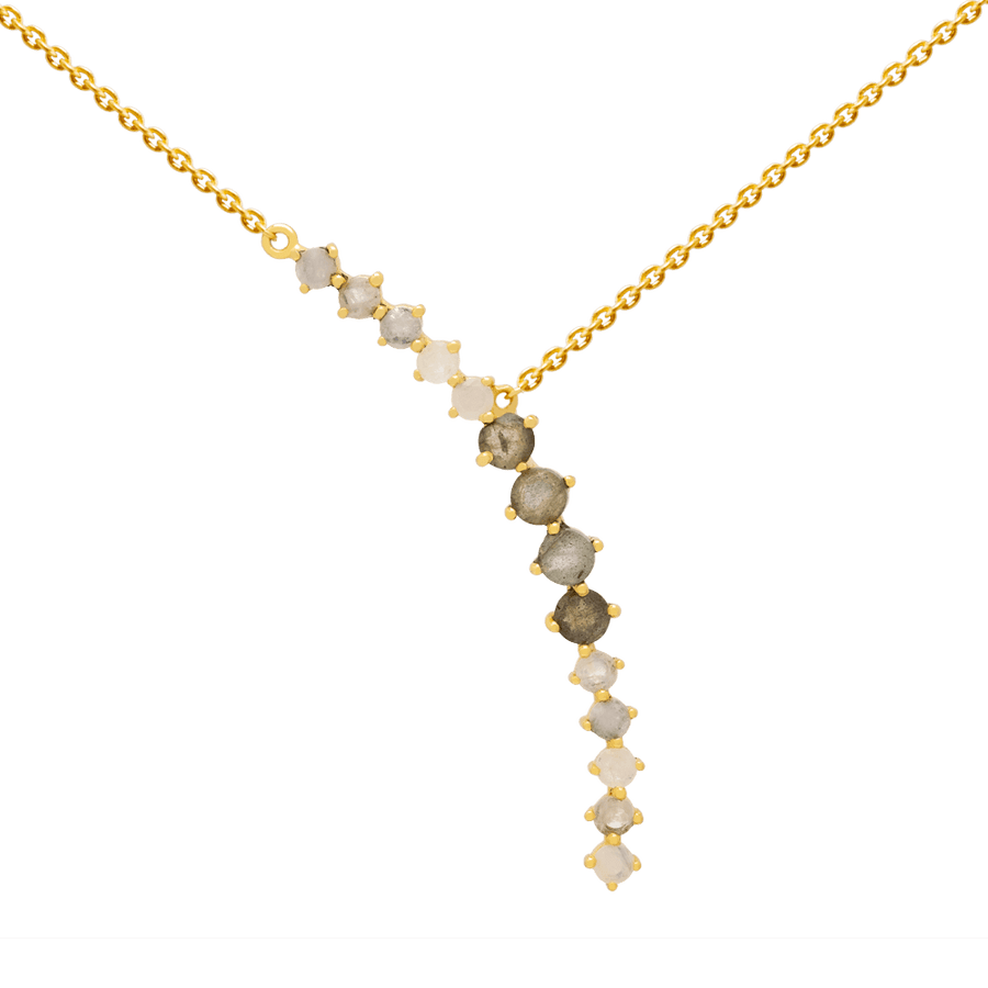 colgante con piedras naturales