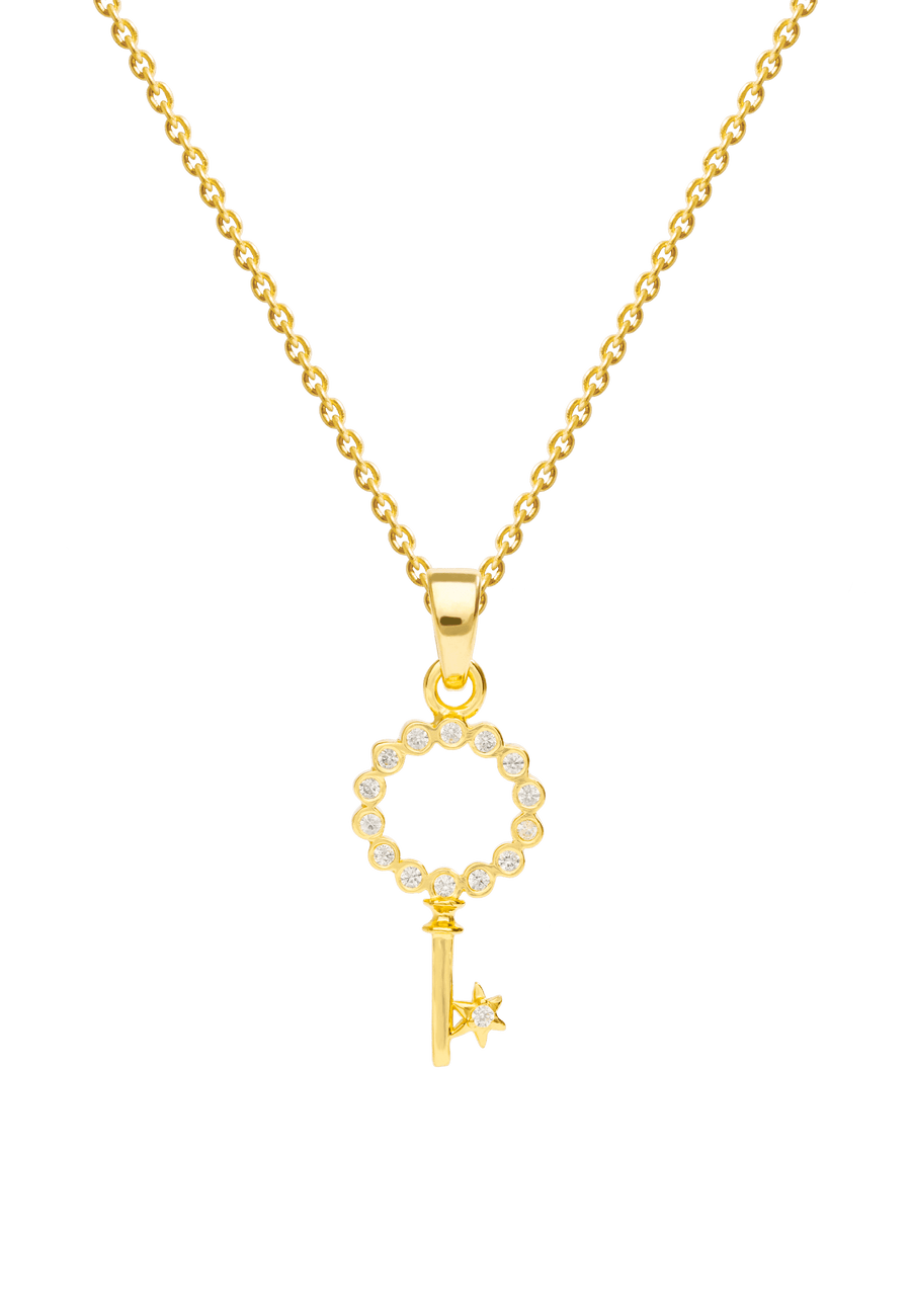 colgante de llave dorado con piedras naturales semipreciosas de diseño exclusivo lavani jewels