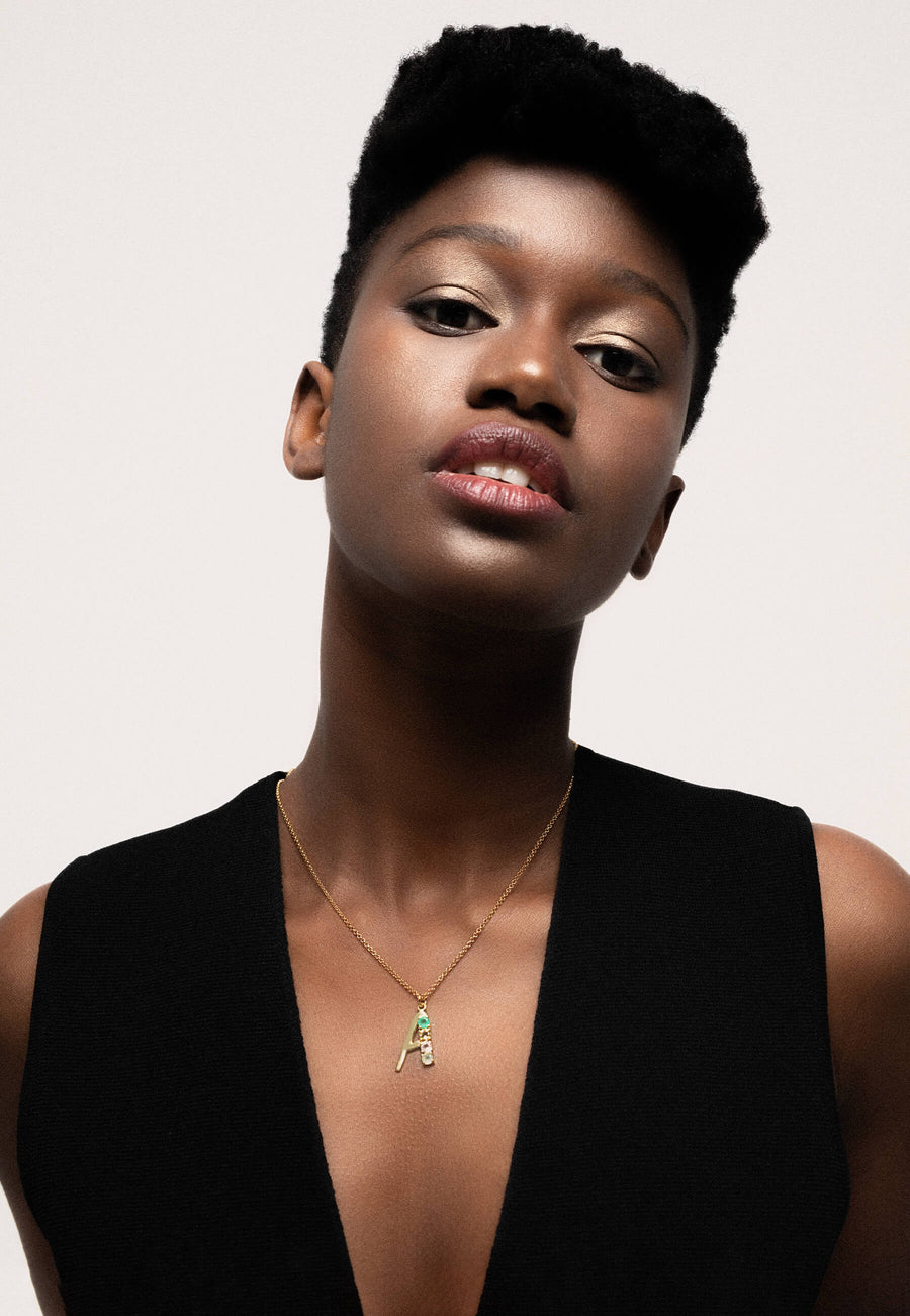 Collar con letra A Lavani Jewels