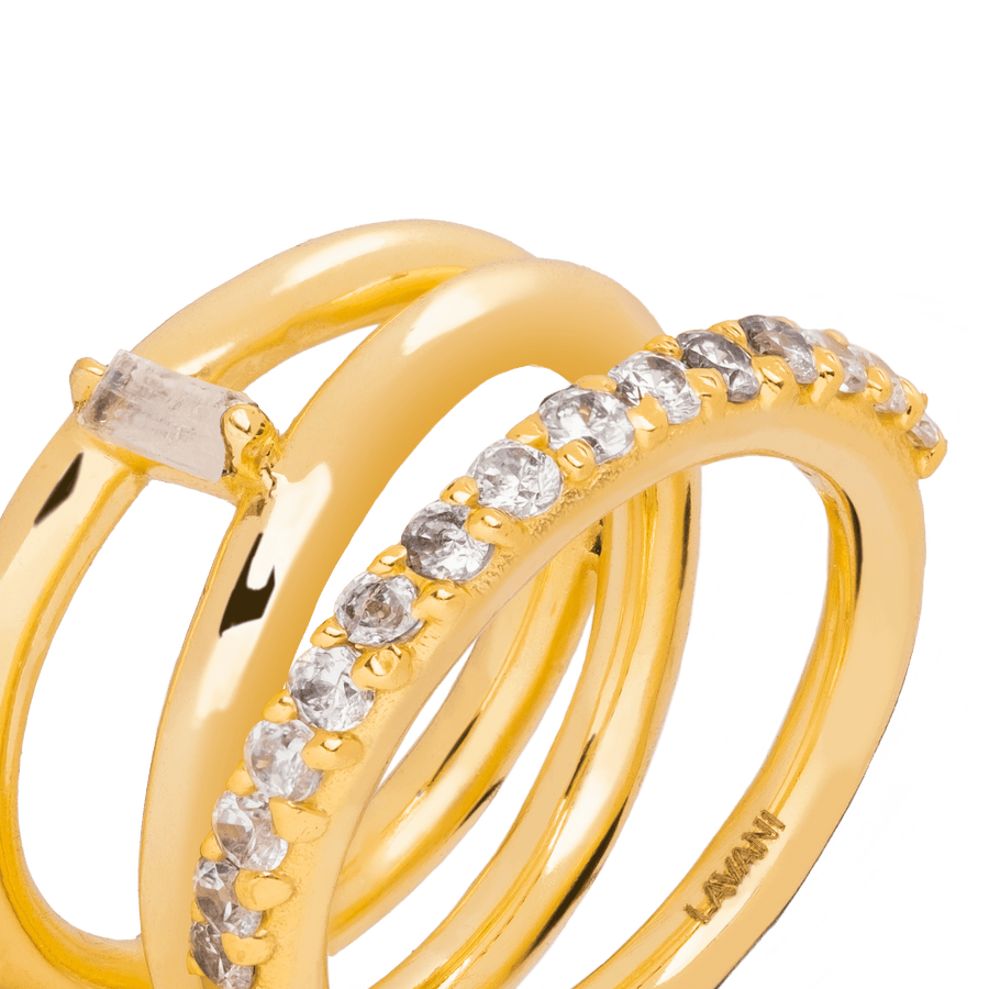 Anillo Ido Blanco desde cerca con logo de la joyeria