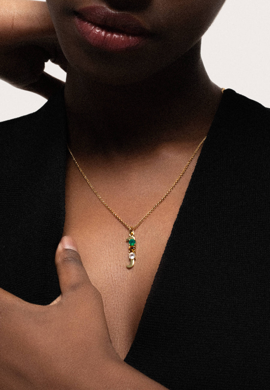 Initial J Pendant