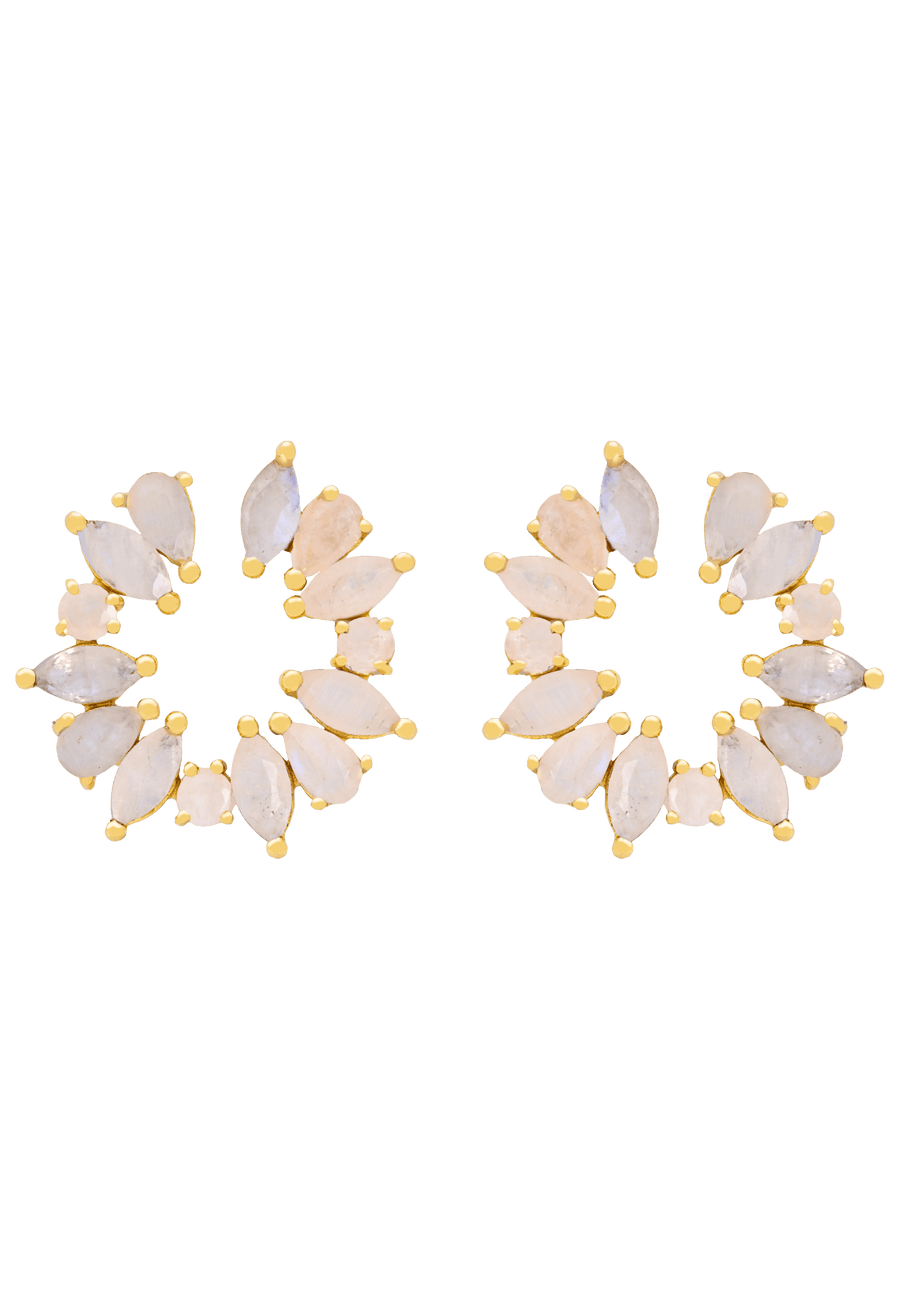 Pendientes de novia piedraluna