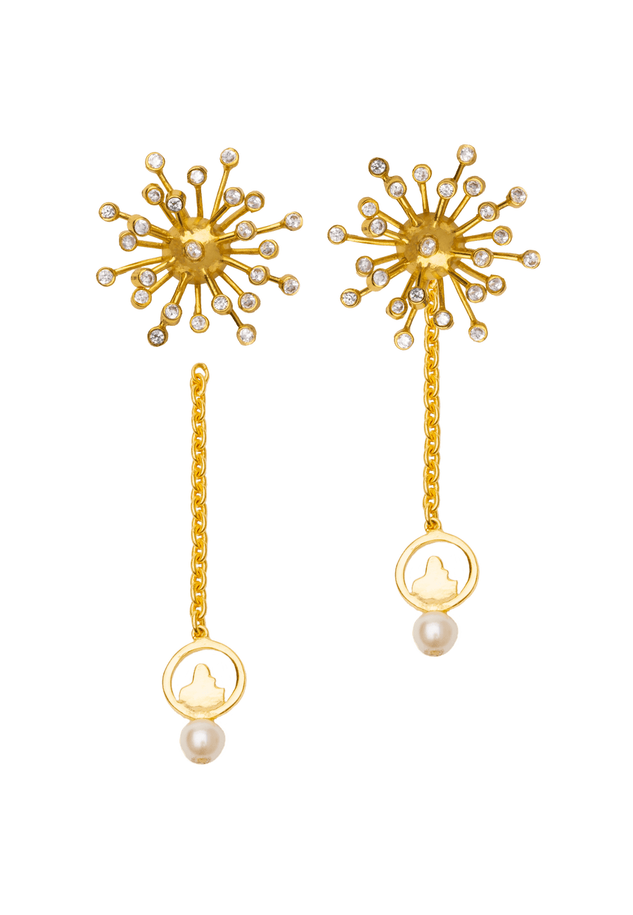 pendientes largos novia