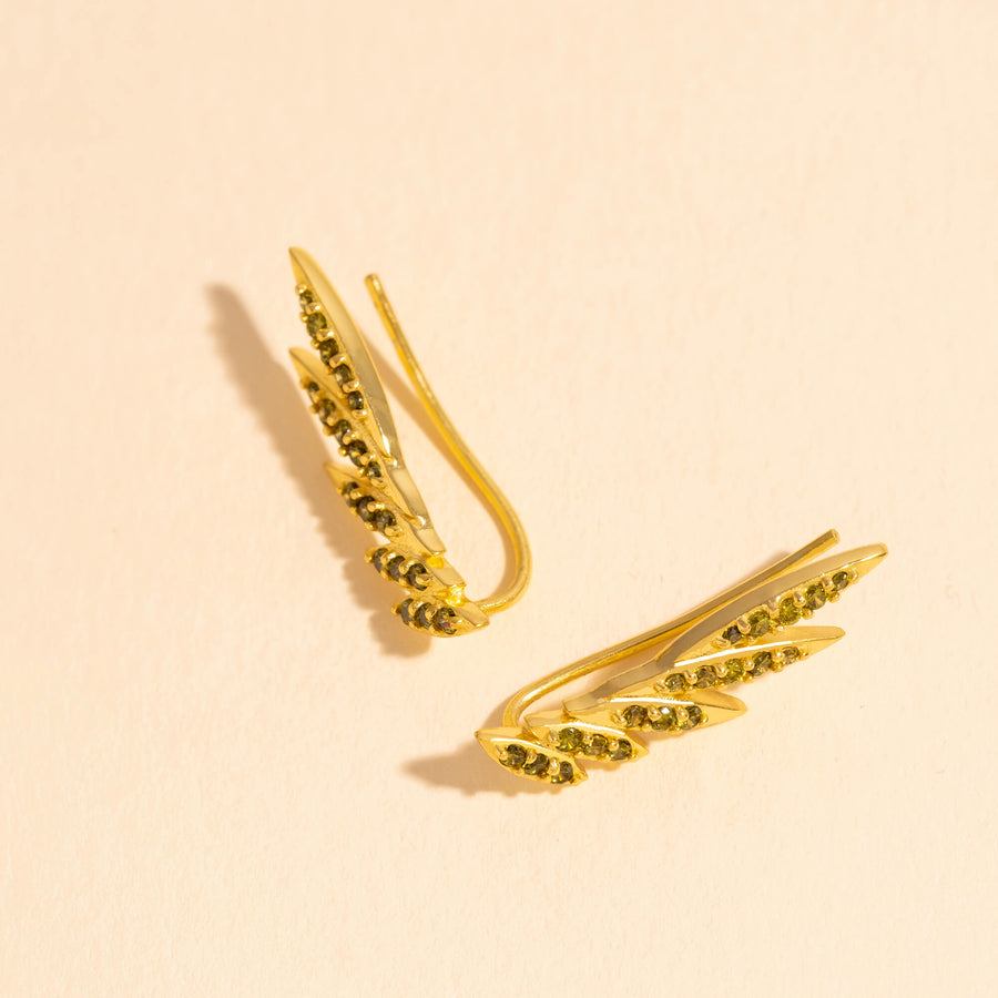 Pendientes Trepadores Hojas Jema Lavani Jewels