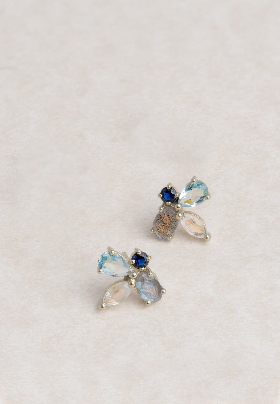 pendientes plata cinema en tonos pastel