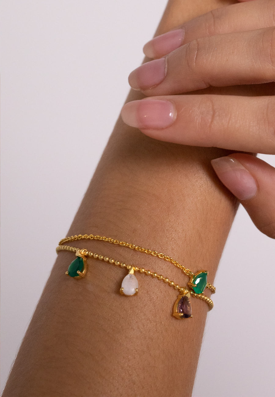 pulsera-pride-2  1000 × 1000 px  Pulsera con charms con piedras de colores