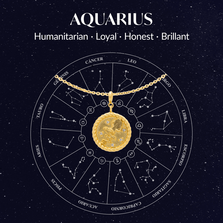 Rueda del zodiaco acuario