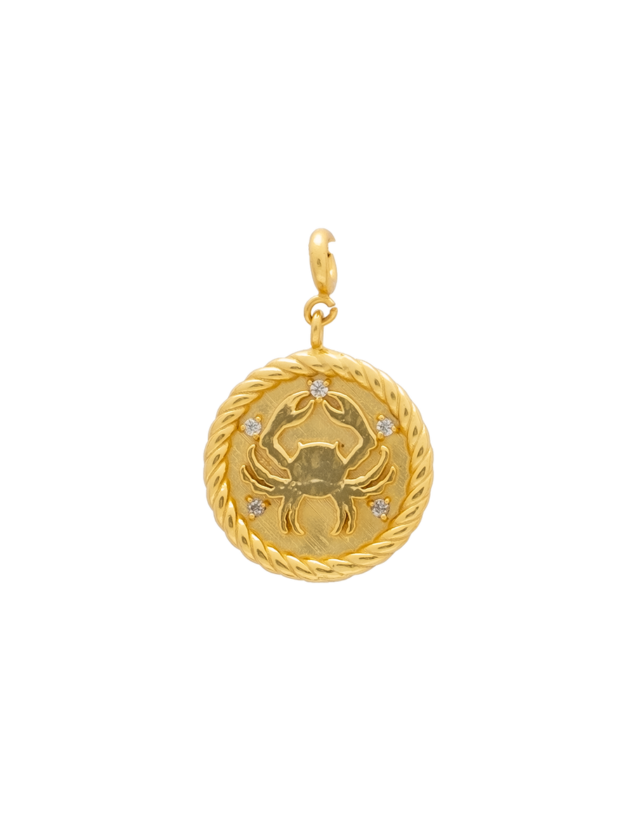 Charm Zodiaco Cancer intercambiables dorados